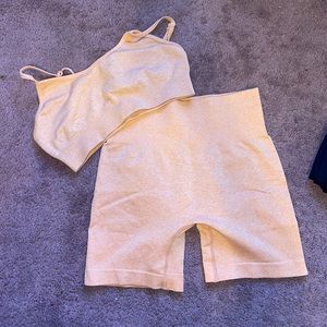 orange activewear set